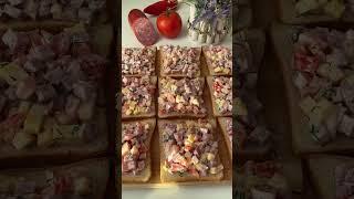 ВКУСНЕЙШИЕ горячие бутерброды! Просто, быстро в духовке на завтрак  #shorts #shortvideo