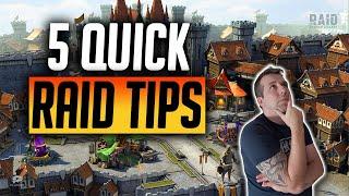 5 Beginner Tips for Raid #Shorts | Raid: Shadow Legends