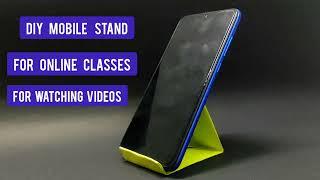 DIY Origami Simple Paper Mobile Stand | Tutor SD