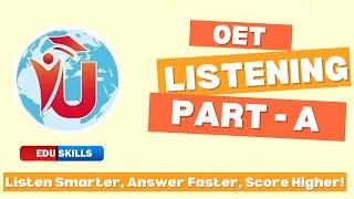 Edu Skills OET: Listening Part A: Tips and Techniques | OET Listening Made Easy