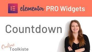 Das Countdown Widget in Elementor Pro | Tutorial deutsch