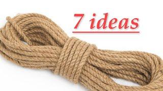 7 super rope IDEAS. Ideas with your own hands for the house.