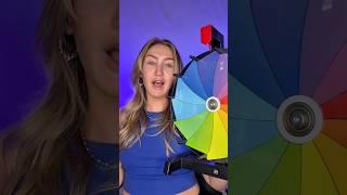 PT.2 letting this wheel choose the color of my makeup #makeupshorts #makeupchallenge