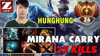 HUNGHUNG MIRANA Carry 25 Kills - All Top MMR Players In This Match - Z Dota 2 Channel