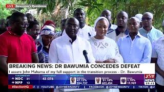 Elections 2024: Dr Bawumia concedes defeat; congratulates President-elect, John Mahama on victory