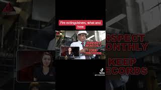 Sharing your tips for fire extinguisher inspection. Find out how! #gotsafety #safetyfirst