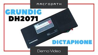 Microcassette Corder Grundig DH2071 Stenorette Vintage Dictaphone