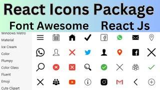 HOW TO USE ICONS IN REACT JS | Adding Font Awesome Icons React js #react #reactions