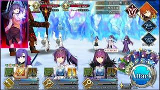 FGO Parvati Double Skadi with IE Quick 3T looping guide against high HP mobs without class advantage