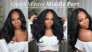 I mastered the Quick Weave Middle Part and heres how you can do the same