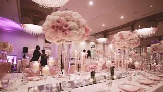 Elegant Blush, Ivory & Gold Wedding Reception