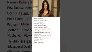 Film actress Katrina Kaif biography #viral #youtube #shorts