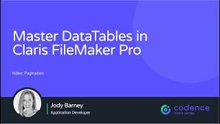 Mastering DataTables in Claris FileMaker Pro 2.4  - Pagination