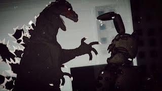 Godzilla (The Man in The Suit) vs Springtrap {Fnaf vs Analog horror Godzilla} ||dc2 animation||