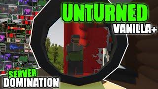 How I DOMINATED 100 PLAYERS (Unturned Vanilla+ Survival PvP)