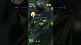 Hiruzen saved naruto from the god tree