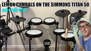 Simmons Titan 50 cymbal upgrades, iPad App, Custom Kits