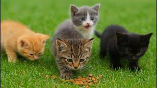Adorable Kittens Frolic on the Grass with Puppies, Bunnies, Calves & Tiny Mice – Cute Meows!