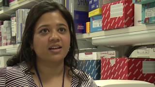 At the NIH Clinical Center - Meg Goswami, a pre doctoral fellow, is studying cancer