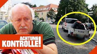 Lebensgefährliche Beladung! Polizei hält Auto mit Anhänger an! | Achtung Kontrolle | Kabel Eins