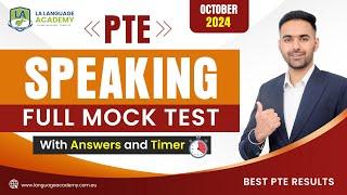 PTE Speaking Full Mock Test with Answers | October 2024 | LA Language academy PTE NAATI IELTS