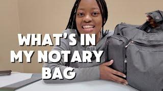 What’s in my Notary Bag