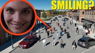 if you see everyone in your town SMILING at you, RUN away & Call 911!! (You are in DANGER)