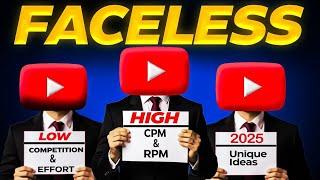 Top 3 Faceless YouTube Channel Ideas 2025 | High Revenue & Low Competition