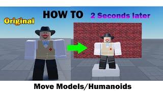 How to Move Models and Parts with a Script (Roblox Studio)