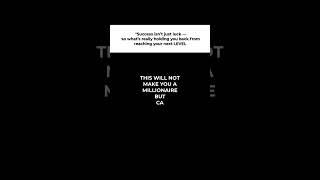 THIS WILL NOT MAKE YOU A MILLIONAIRE WILL YOU DO IT ||
