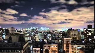 День-ночь, говод "Фоновое видео Timelapse New York City USA Таймлапс"