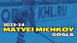 2023-24 Matvei Michkov KHL goals/assists compilation