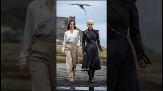 Actors Meet Their GOT Characters in Westeros | #GameOfThrones #JonSnow #Daenerys #aryastark  #aiart
