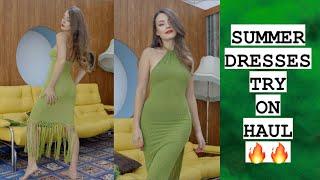 2022 shein summer dresses try on haul - Anna Zapala