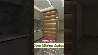 OPEN MODULAR KITCHEN WITH PRIVACY #STORAGE#ORGANIZERS#LATEST DESIGNING IDEAS#INTERIOR#DECOR#TIPS#