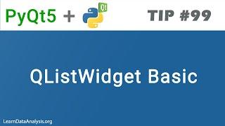 QListWidget Basics | PyQt5 Tutorial