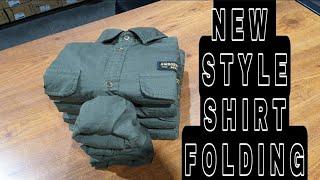 How to fold shirt for showroom | shirt folding tips and tricks | organization tips to save space