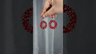 Diy Crystal Earrings  ️ ️  #creativezainaz #diy  #earrings #jewellery #crystals