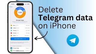 How to delete Telegram data on iPhone | Clear Telegram files