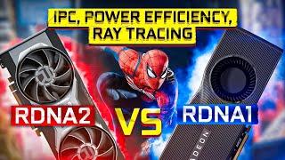 RX 6700XT vs RX 5700XT / IPC, Power Efficiency, Ray Tracing