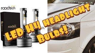 VW T5 LED H4 Headlight bulb upgrade and what a difference