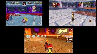 Evolution of GBA Bowser Castle 3 in the Mario Kart Series (2001 - 2022)