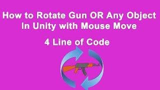 How to Rotate an object with mouse or touch in 2D/3d Unity tutorial