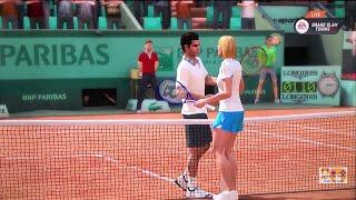 GRAND SLAM TENNIS 2 EA SPORTS FADES & FANTASY CLASSICS SUPERSTAR LEVEL M. Navratilova VS P. Sampras