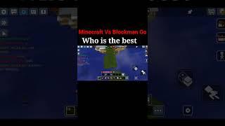 Minecraft Vs Blockman Go Who is the best | God Bridge | Comments ⬇️