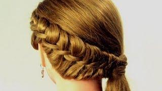 Прическа на каждый день. Плетение "Венок". Hairstyle for every day