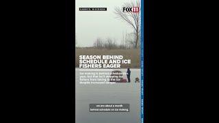 Wisconsin ice fishers eager, but conditions not ideal