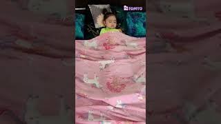 Fairy and Unicorn Glow Blanket for Kids | Famyo Queen Size Blanket for 0-15 Year Kids #shorts