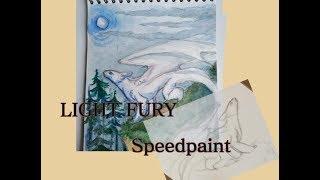 How to Train Your Dragon 3: Light Fury Speedpaint