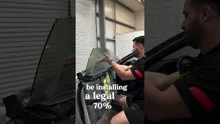 Legal window tint install with RP Films Ceramic  #windowtint #rpfilms